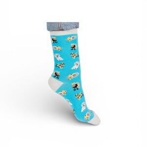 Headline Socks “Feets Of Greatness” Dog Crew Socks Unisex Novelty S/M